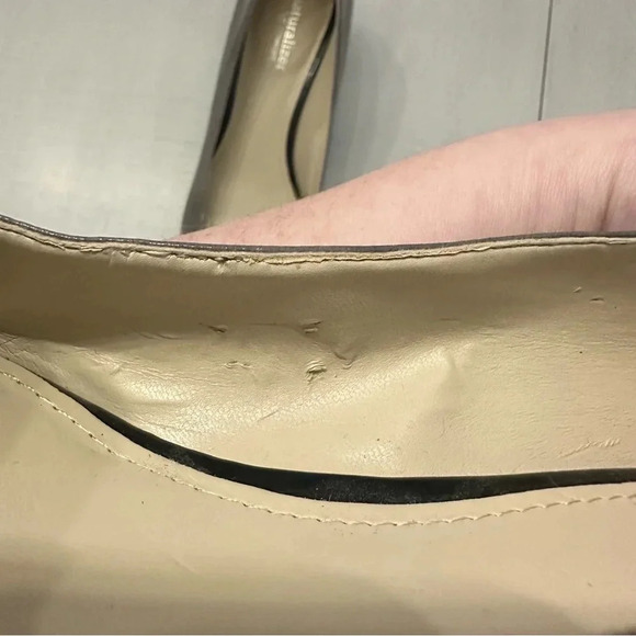 Naturalizer N5 Comfort Xavier Black Buckle Top Block Heel Shoes Size 8 1/2 GUC - Picture 5 of 9